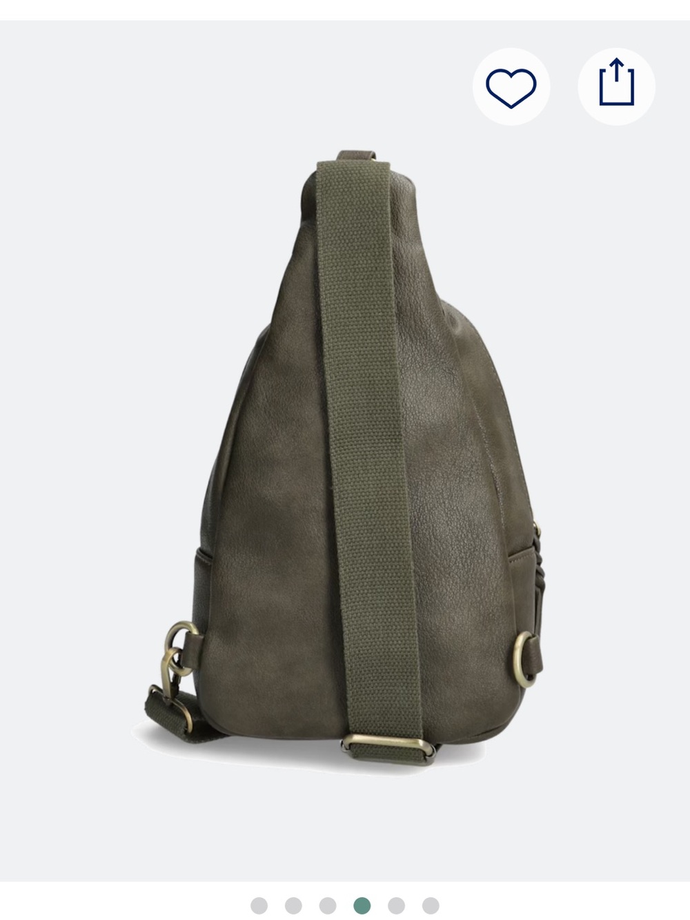 Urban Expressions Olive Green Crossbody Sling Bag - Picture 4 of 11